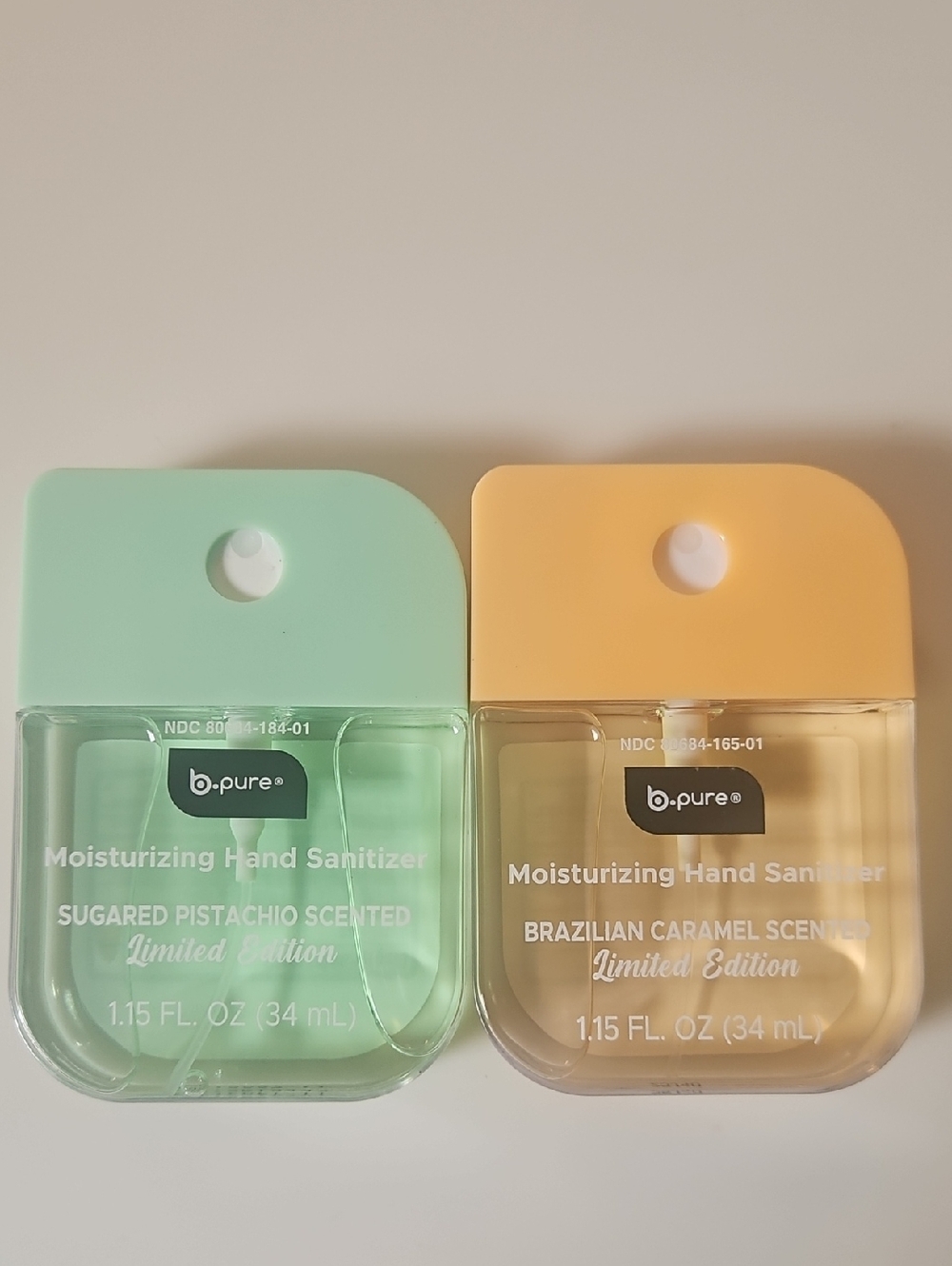 Pistachio And Caramel Scented Hand Sanitizer/2 Hand Sanitizers